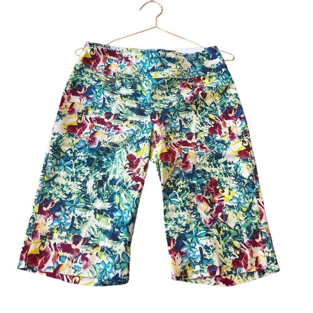 Peck & Peck floral artsy city shorts size 2 new with tag